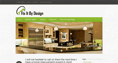 Desktop Screenshot of fixitbydesign.com