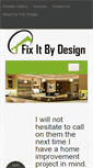 Mobile Screenshot of fixitbydesign.com